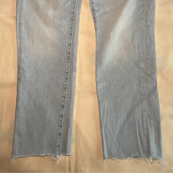 MOTHER- The Scrapper Cuff Ankle Fray Light Wash Lonely Hearts Club Size 25 - Picture 5 of 10